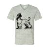 White Marble Unisex Jersey Short-Sleeve V-Neck T-Shirt Thumbnail