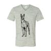 White Marble Unisex Jersey Short-Sleeve V-Neck T-Shirt Thumbnail