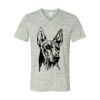 White Marble Unisex Jersey Short-Sleeve V-Neck T-Shirt Thumbnail
