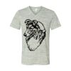 White Marble Unisex Jersey Short-Sleeve V-Neck T-Shirt Thumbnail