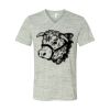 White Marble Unisex Jersey Short-Sleeve V-Neck T-Shirt Thumbnail