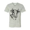 White Marble Unisex Jersey Short-Sleeve V-Neck T-Shirt Thumbnail