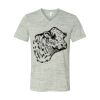 White Marble Unisex Jersey Short-Sleeve V-Neck T-Shirt Thumbnail