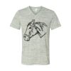 White Marble Unisex Jersey Short-Sleeve V-Neck T-Shirt Thumbnail
