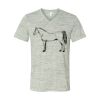 White Marble Unisex Jersey Short-Sleeve V-Neck T-Shirt Thumbnail