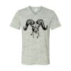 White Marble Unisex Jersey Short-Sleeve V-Neck T-Shirt Thumbnail