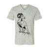 White Marble Unisex Jersey Short-Sleeve V-Neck T-Shirt Thumbnail