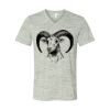 White Marble Unisex Jersey Short-Sleeve V-Neck T-Shirt Thumbnail