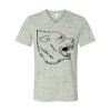 White Marble Unisex Jersey Short-Sleeve V-Neck T-Shirt Thumbnail