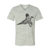 White Marble Unisex Jersey Short-Sleeve V-Neck T-Shirt Thumbnail
