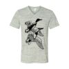 White Marble Unisex Jersey Short-Sleeve V-Neck T-Shirt Thumbnail