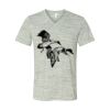 White Marble Unisex Jersey Short-Sleeve V-Neck T-Shirt Thumbnail