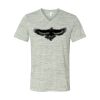 White Marble Unisex Jersey Short-Sleeve V-Neck T-Shirt Thumbnail