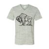 White Marble Unisex Jersey Short-Sleeve V-Neck T-Shirt Thumbnail