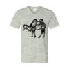 White Marble Unisex Jersey Short-Sleeve V-Neck T-Shirt Thumbnail