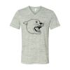 White Marble Unisex Jersey Short-Sleeve V-Neck T-Shirt Thumbnail