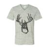 White Marble Unisex Jersey Short-Sleeve V-Neck T-Shirt Thumbnail