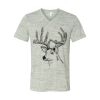 White Marble Unisex Jersey Short-Sleeve V-Neck T-Shirt Thumbnail