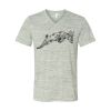 White Marble Unisex Jersey Short-Sleeve V-Neck T-Shirt Thumbnail