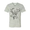 White Marble Unisex Jersey Short-Sleeve V-Neck T-Shirt Thumbnail