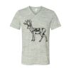 White Marble Unisex Jersey Short-Sleeve V-Neck T-Shirt Thumbnail