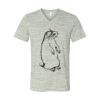 White Marble Unisex Jersey Short-Sleeve V-Neck T-Shirt Thumbnail
