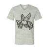 White Marble Unisex Jersey Short-Sleeve V-Neck T-Shirt Thumbnail
