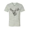White Marble Unisex Jersey Short-Sleeve V-Neck T-Shirt Thumbnail