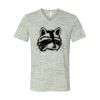 White Marble Unisex Jersey Short-Sleeve V-Neck T-Shirt Thumbnail