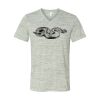 White Marble Unisex Jersey Short-Sleeve V-Neck T-Shirt Thumbnail