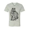 White Marble Unisex Jersey Short-Sleeve V-Neck T-Shirt Thumbnail