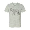 White Marble Unisex Jersey Short-Sleeve V-Neck T-Shirt Thumbnail