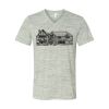 White Marble Unisex Jersey Short-Sleeve V-Neck T-Shirt Thumbnail