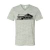 White Marble Unisex Jersey Short-Sleeve V-Neck T-Shirt Thumbnail