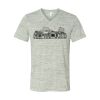 White Marble Unisex Jersey Short-Sleeve V-Neck T-Shirt Thumbnail