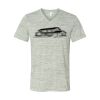 White Marble Unisex Jersey Short-Sleeve V-Neck T-Shirt Thumbnail