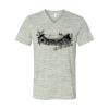 White Marble Unisex Jersey Short-Sleeve V-Neck T-Shirt Thumbnail
