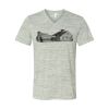 White Marble Unisex Jersey Short-Sleeve V-Neck T-Shirt Thumbnail