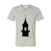 White Marble Unisex Jersey Short-Sleeve V-Neck T-Shirt Thumbnail