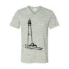 White Marble Unisex Jersey Short-Sleeve V-Neck T-Shirt Thumbnail