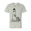 White Marble Unisex Jersey Short-Sleeve V-Neck T-Shirt Thumbnail