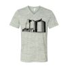 White Marble Unisex Jersey Short-Sleeve V-Neck T-Shirt Thumbnail