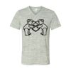 White Marble Unisex Jersey Short-Sleeve V-Neck T-Shirt Thumbnail