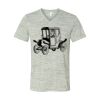 White Marble Unisex Jersey Short-Sleeve V-Neck T-Shirt Thumbnail