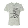 White Marble Unisex Jersey Short-Sleeve V-Neck T-Shirt Thumbnail