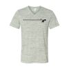 White Marble Unisex Jersey Short-Sleeve V-Neck T-Shirt Thumbnail