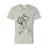 White Marble Unisex Jersey Short-Sleeve V-Neck T-Shirt Thumbnail