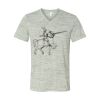 White Marble Unisex Jersey Short-Sleeve V-Neck T-Shirt Thumbnail