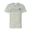 White Marble Unisex Jersey Short-Sleeve V-Neck T-Shirt Thumbnail