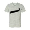 White Marble Unisex Jersey Short-Sleeve V-Neck T-Shirt Thumbnail